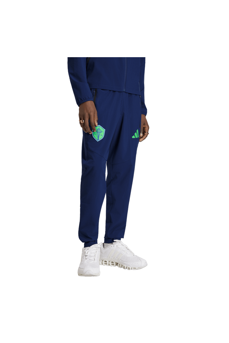 Men's adidas  Navy Seattle Sounders FC Tiro Travel Pants, Main, color, Navy