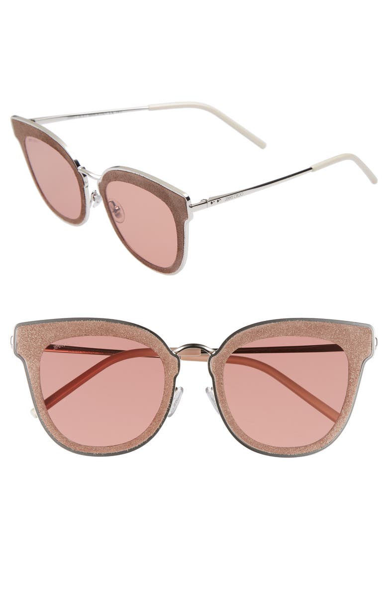 Jimmy Choo Niles 63mm Oversize Cat Eye Sunglasses, Main, color,