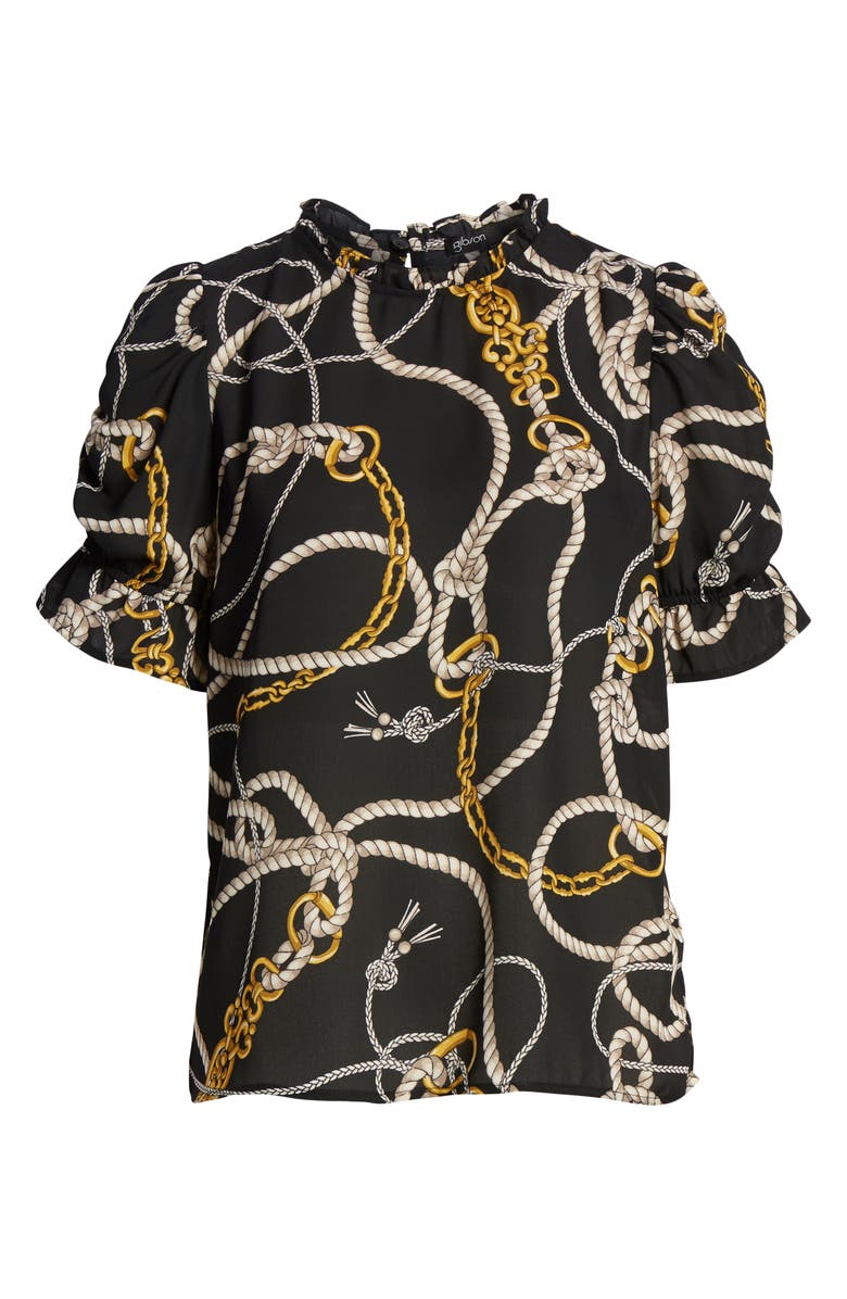GIBSONLOOK Gibson Rebecca Ruffle Puff Sleeve Blouse, Alternate, color, 