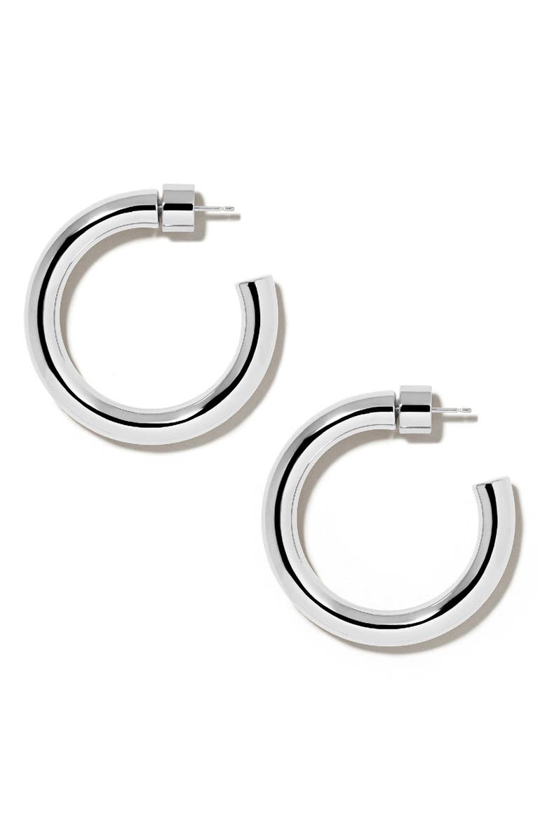 Jennifer Fisher Natasha Mini Hoops, 1-Inch, Main, color, Silver