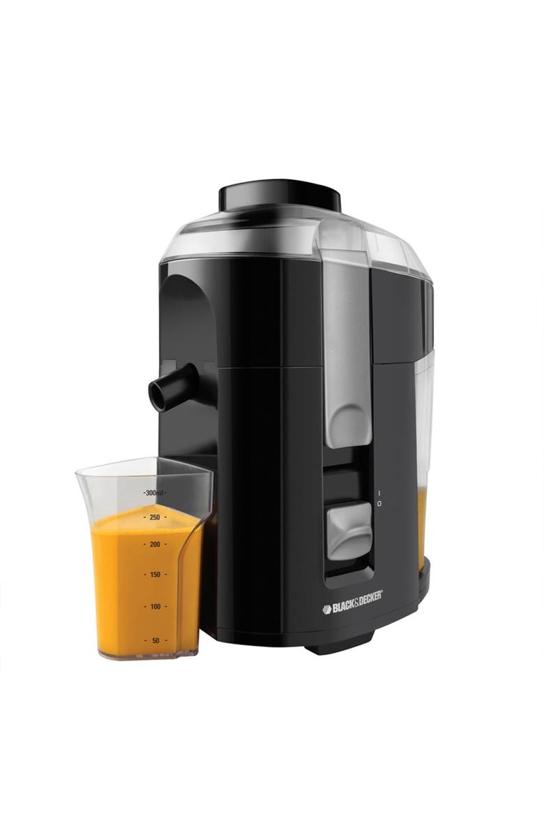 Black And Decker Fruit and Vegetable Juice Extractor, Main, color, Black