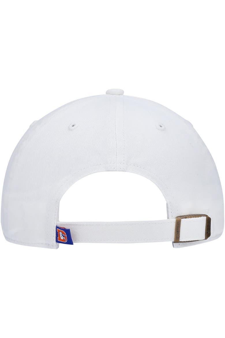 Men's '47 White Denver Broncos Clean Up Legacy Adjustable Hat, Alternate, color, White