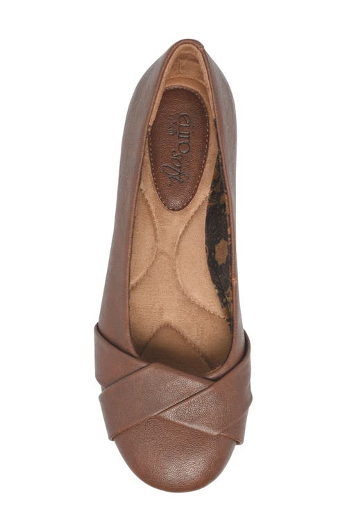 Eurosoft Tamara Ballet Flat In Brown