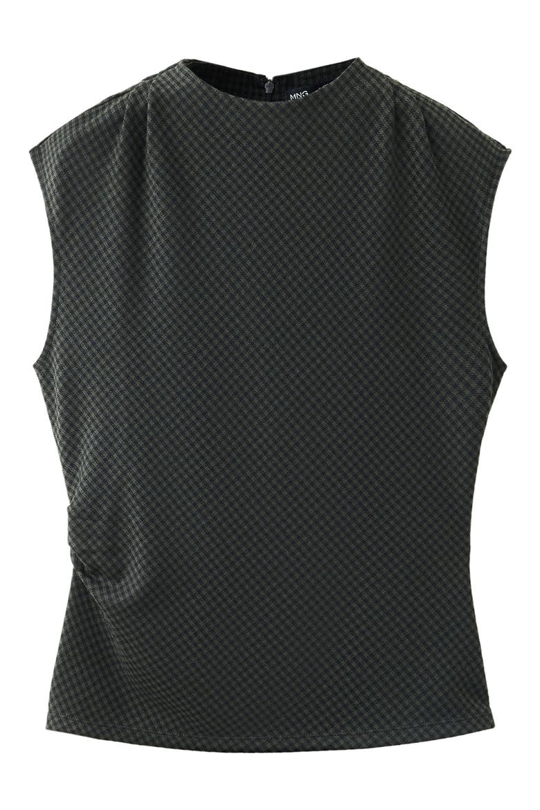 Gathered Side Detail Sleeveless Top, Main, color, GREEN