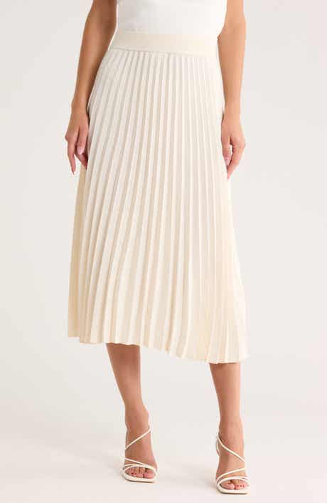 Nordstrom Pleated Midi Skirt