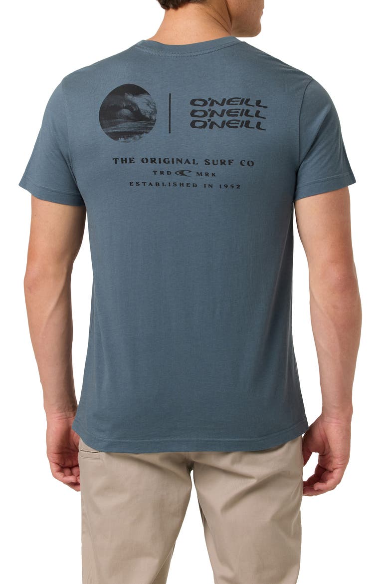 Drop Shadow Classic Cotton Graphic T-Shirt, Alternate, color, DARK SLATE