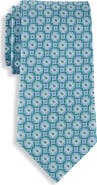 Oak Hill Premium by DXL Big & Tall Geometric Link Silk Tie