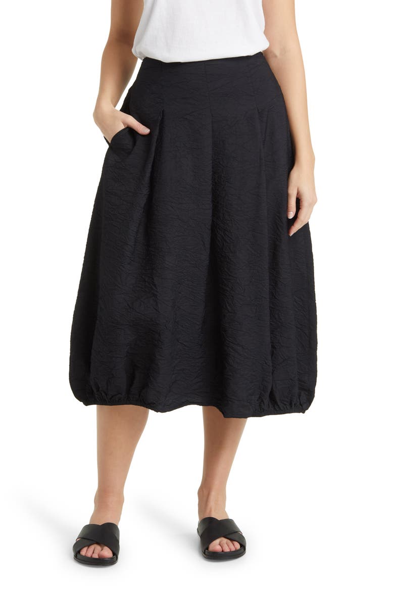 Sanchi Crinkle Skirt, Main, color, BLACK