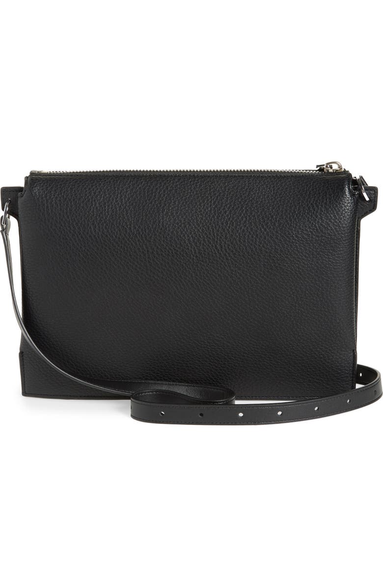 AllSaints Sheringham Leather Shoulder Bag, Alternate, color,