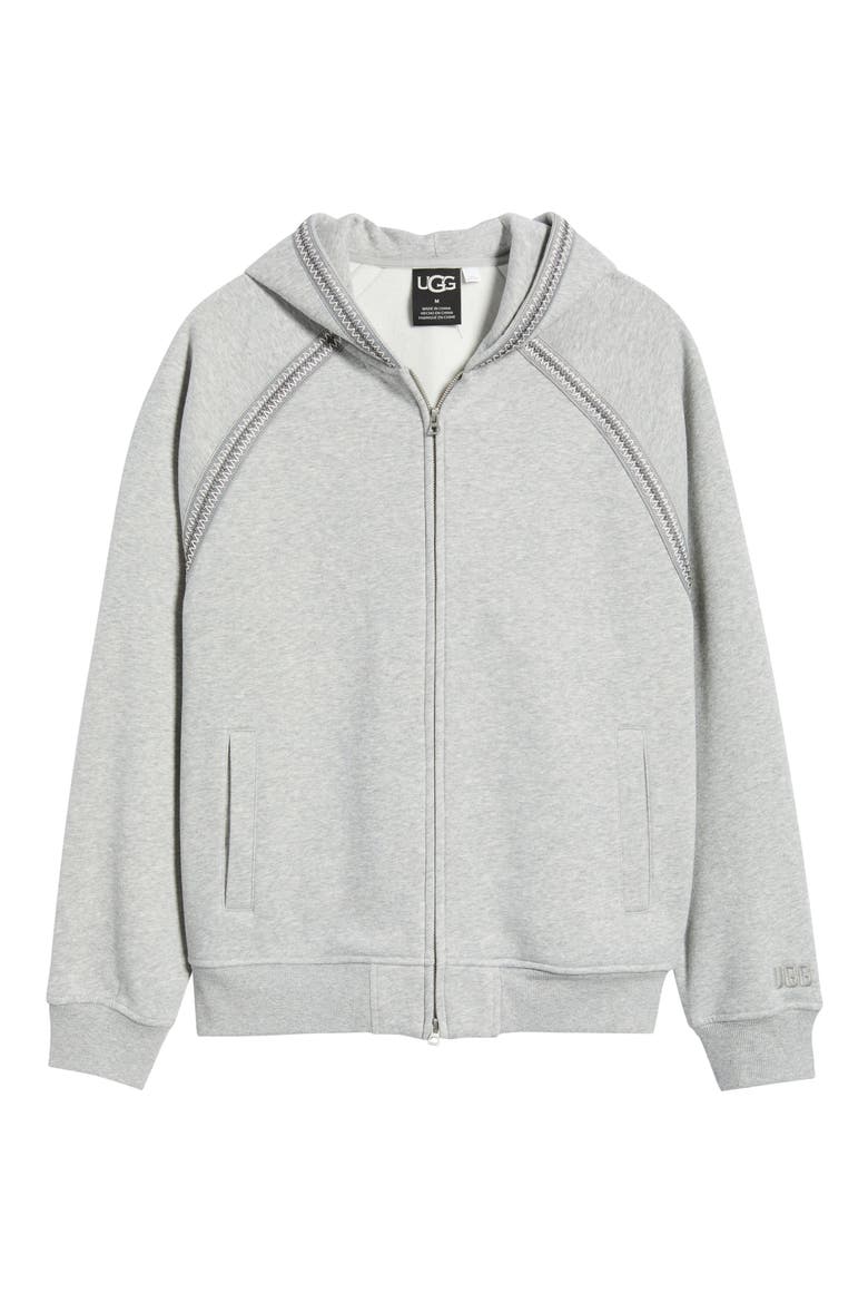 Tasman Zip Hoodie, Main, color, GREY HEATHER