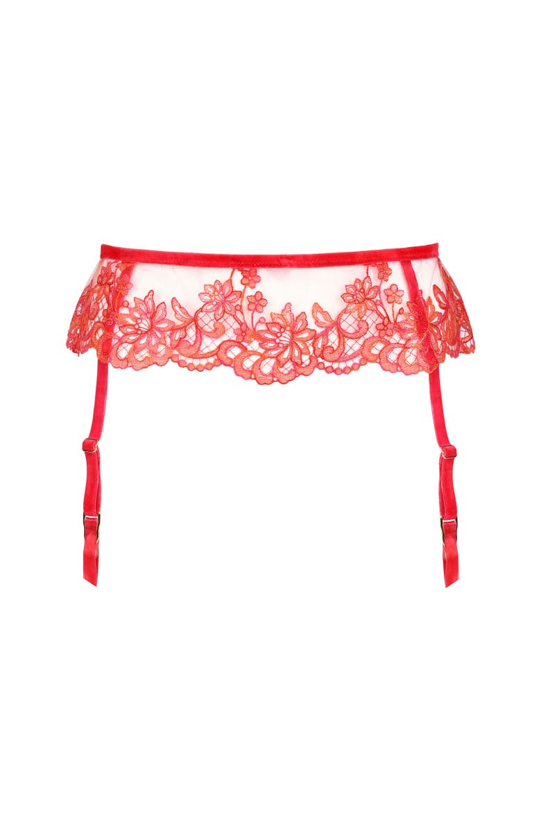 Huit Bonbon rose Garter belt, Main, color, Fuschia