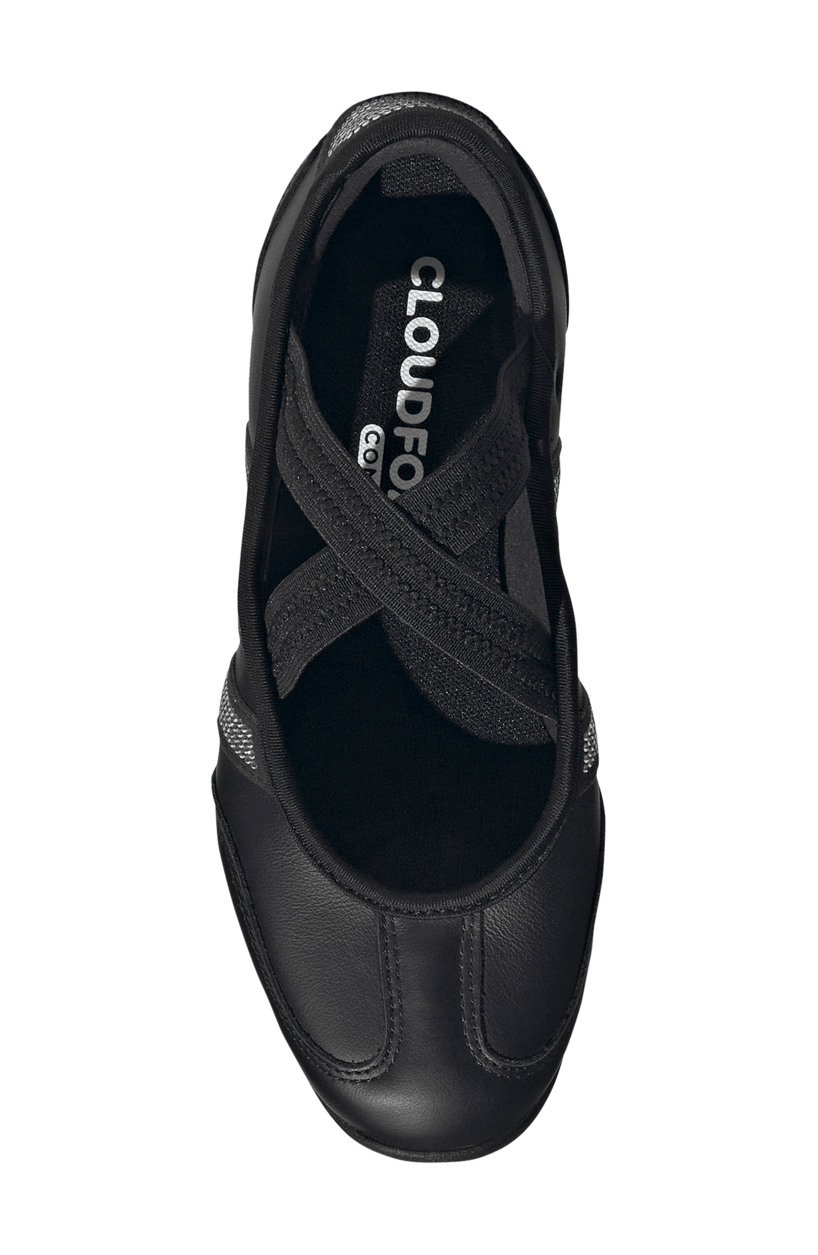 Barreda Mary Jane Flat, Alternate, color, BLACK/ WHITE/ SILVER