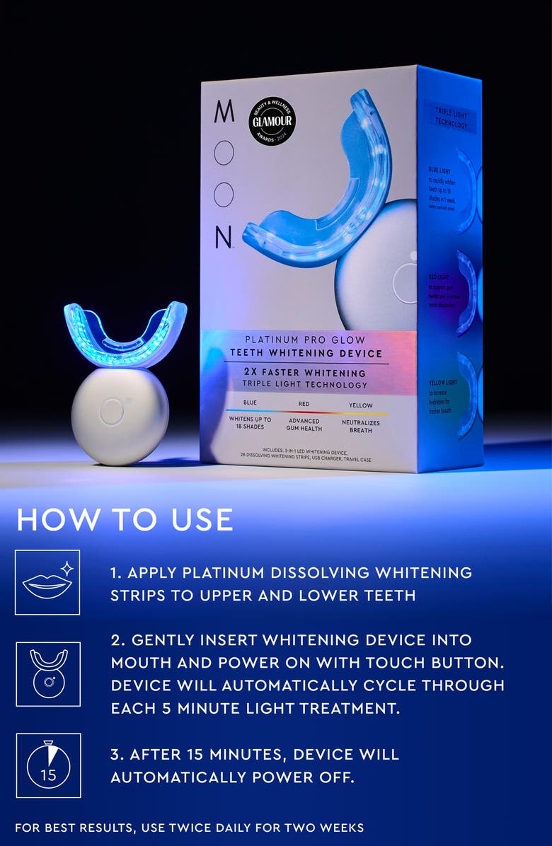 MOON Platinum LED Teeth Whitening Device, Alternate, color,