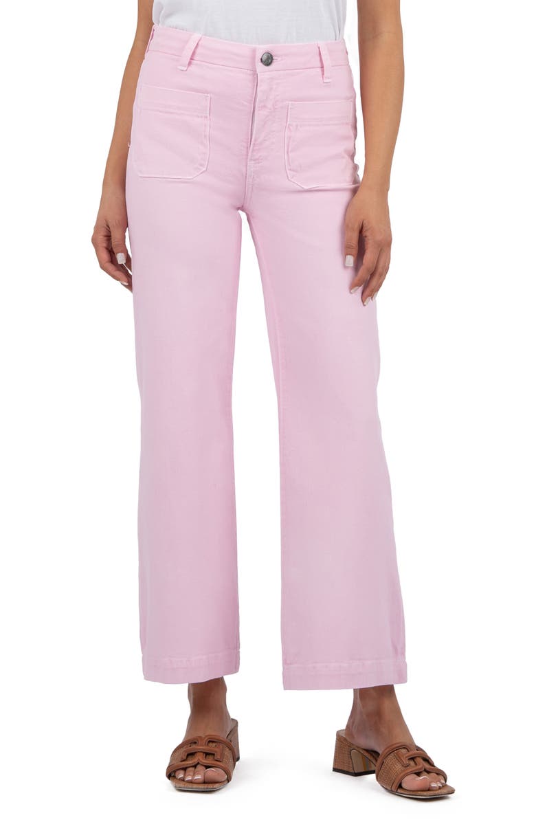 KUT from the Kloth Meg Patch Pocket High Waist Wide Leg Jeans, Main, color, 