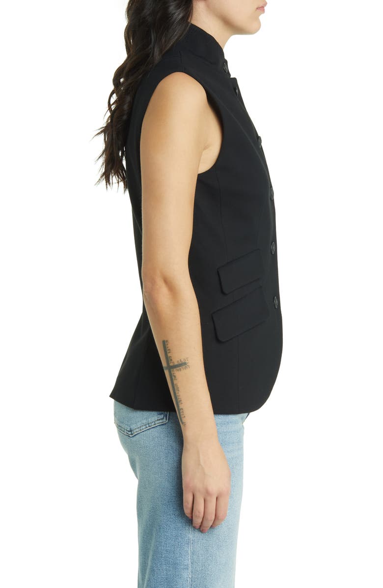 rag & bone Slade Ponte Vest, Alternate, color, Black
