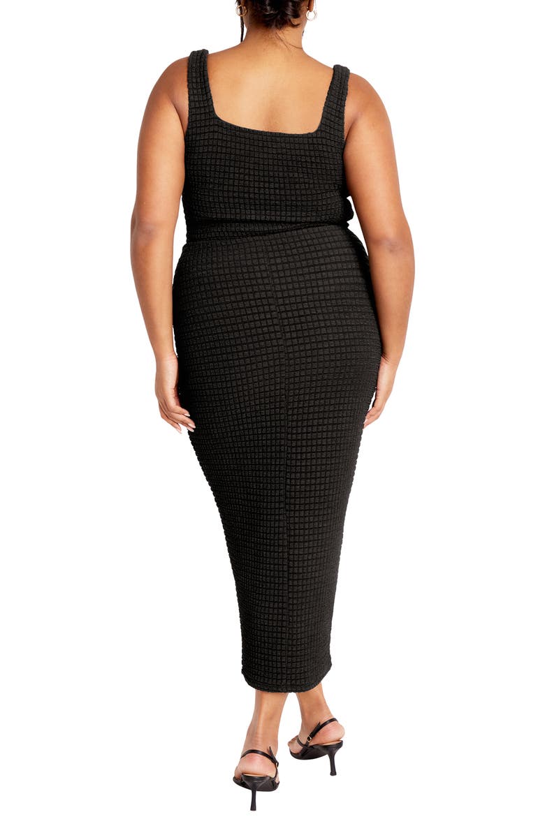 City Chic Elia Knit Pencil Skirt, Alternate, color, Black