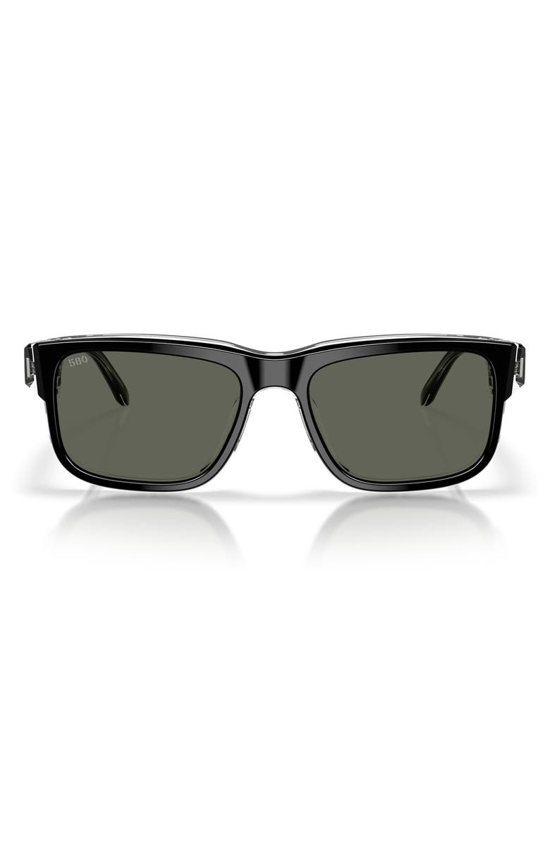 Costa Del Mar Shipwrecks 54mm Sunglasses, Main, color, Black / Gray 580G