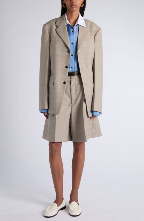 Prince of Wales Wool Blazer