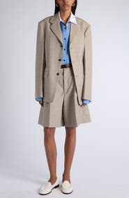 Bottega Veneta Prince of Wales Wool Blazer