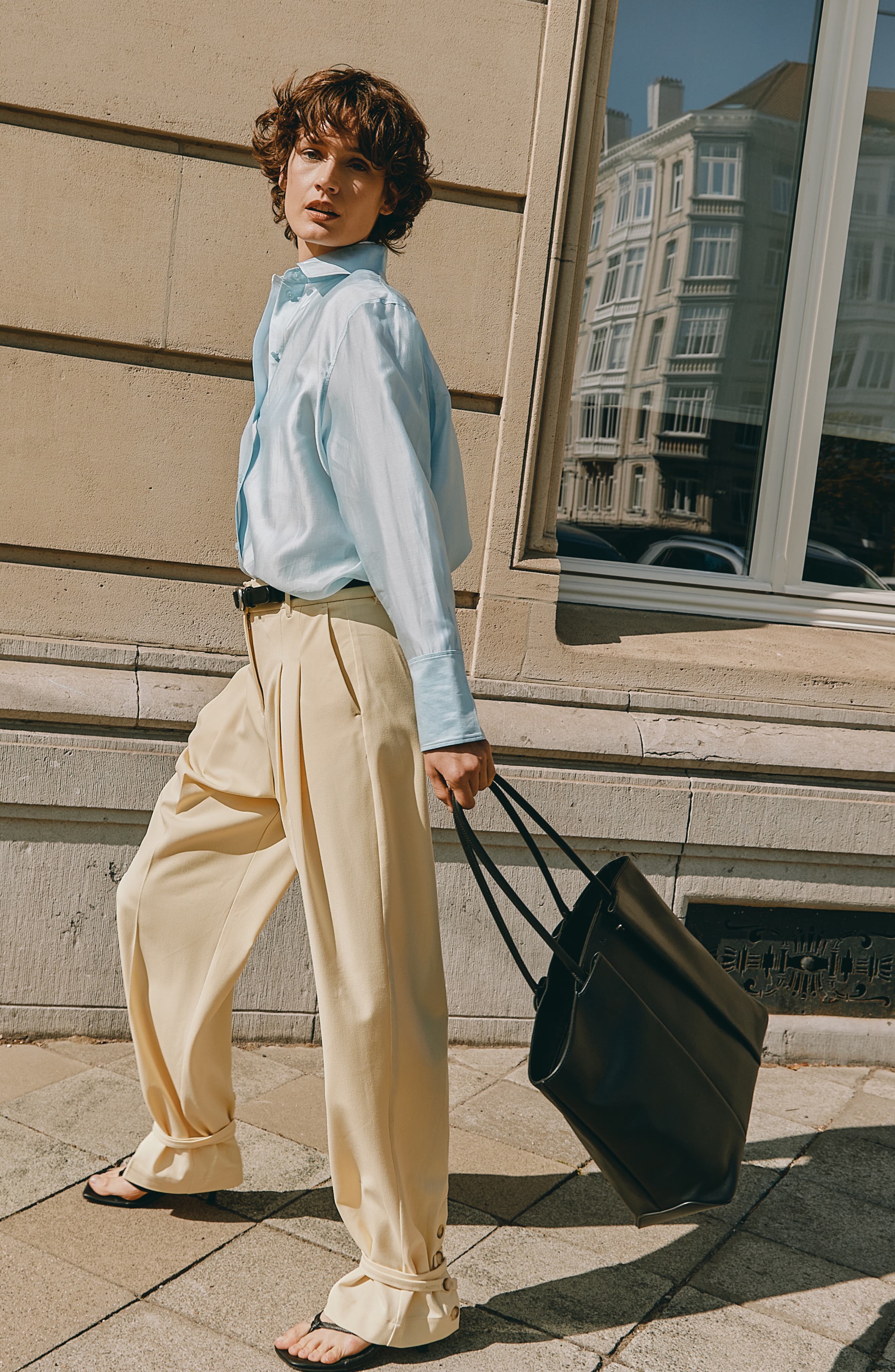 KAAI Horizon Leather Tote Bag, Alternate, color, Soft Touch