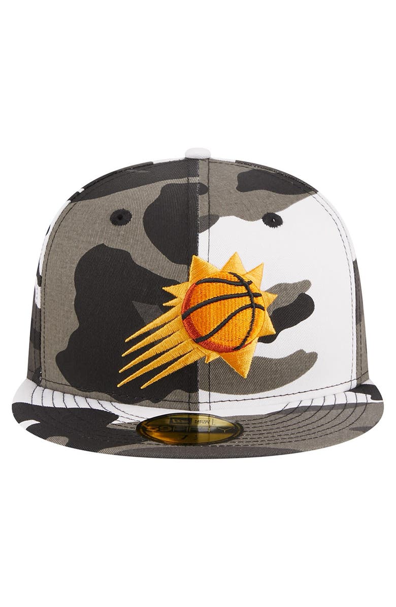 New Era Men's New Era Phoenix Suns Snow Camo 59FIFTY Fitted Hat, Alternate, color,