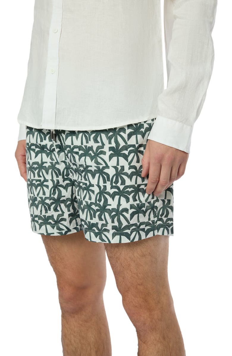 Onia Charles 4" Swim Trunk, Alternate, color, Off Wht/Dk Oliv