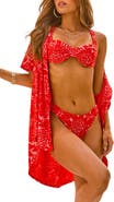 VICI Collection Shoreline Floral Jacquard Cover Up
