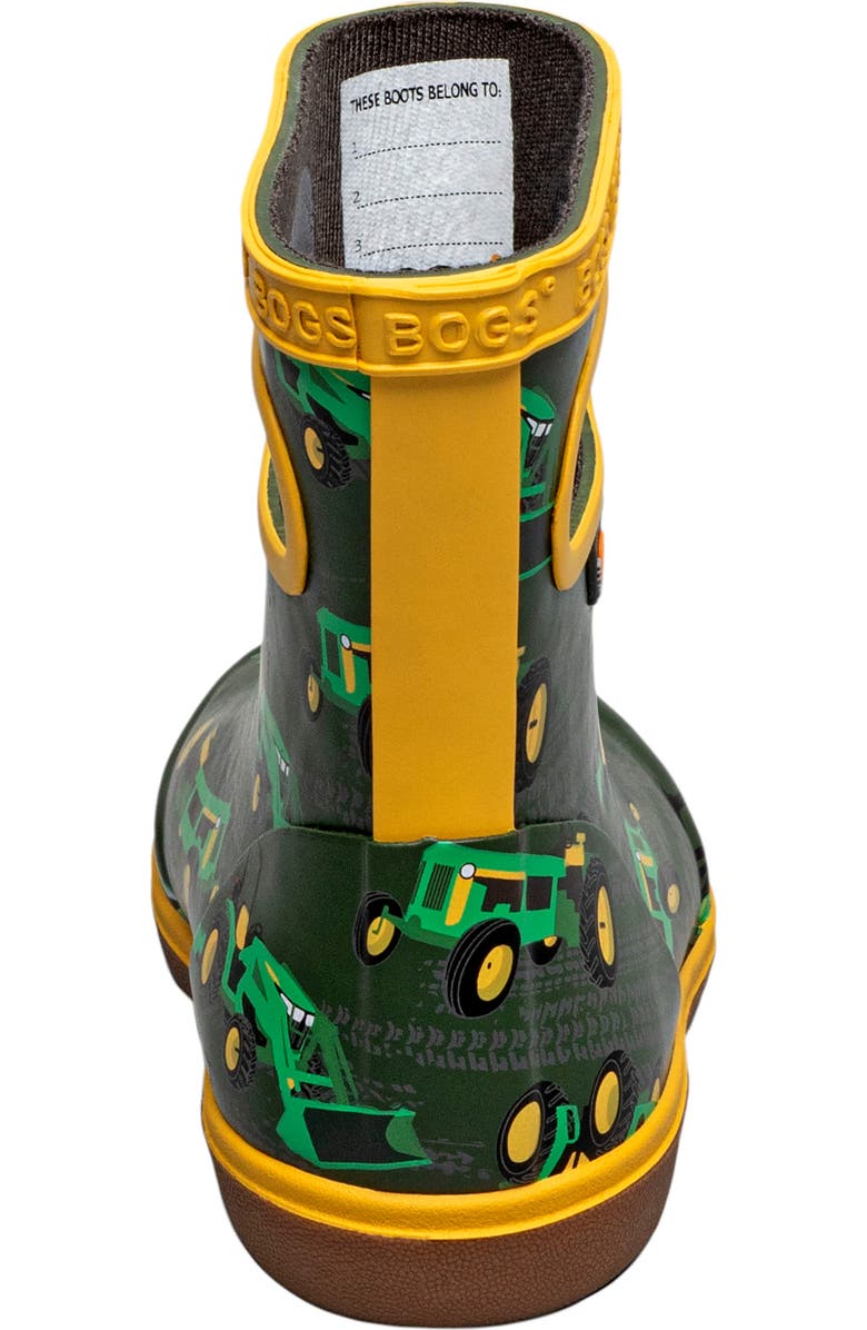 Bogs Kids' Skipper II Waterproof Rain Boot, Alternate, color, Green Multi