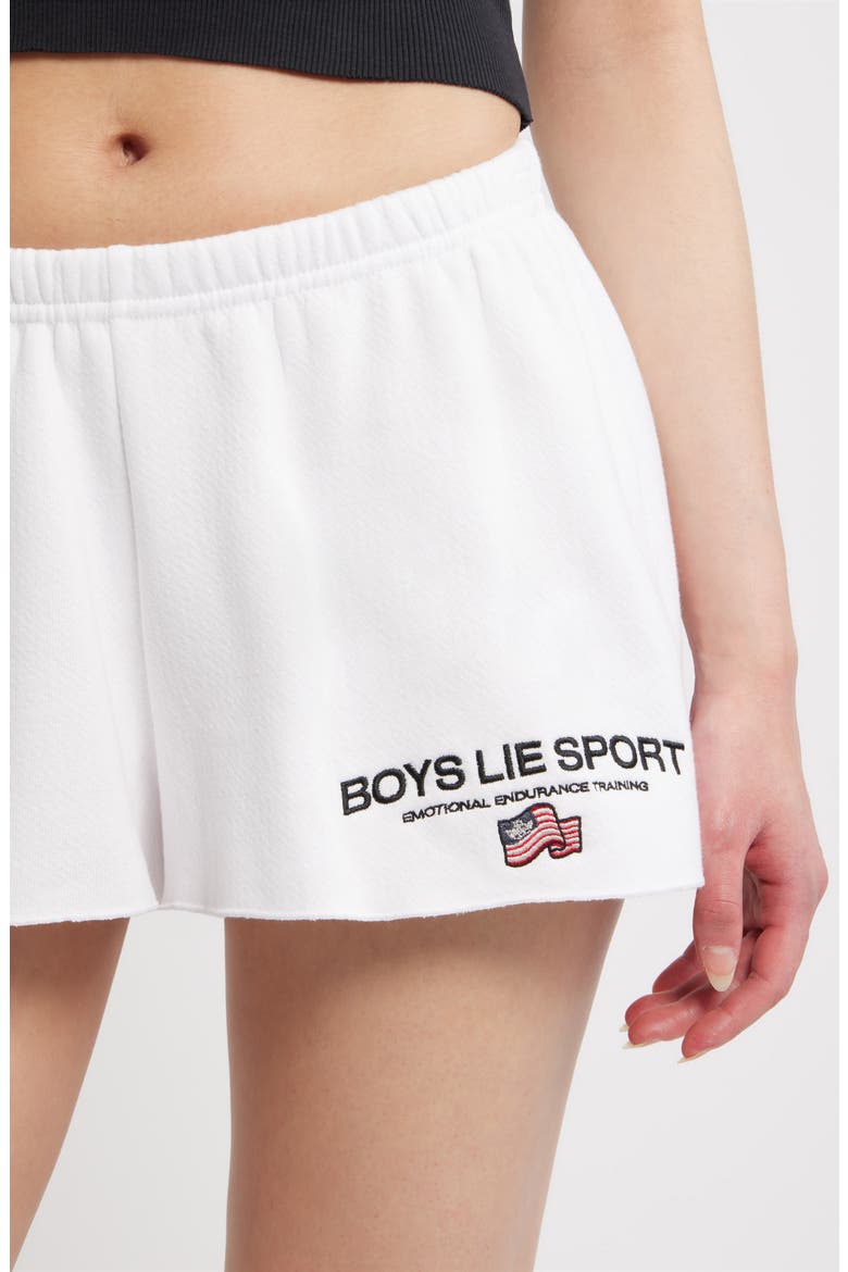 Kimmy Sport Shorts, Alternate, color, WHITE