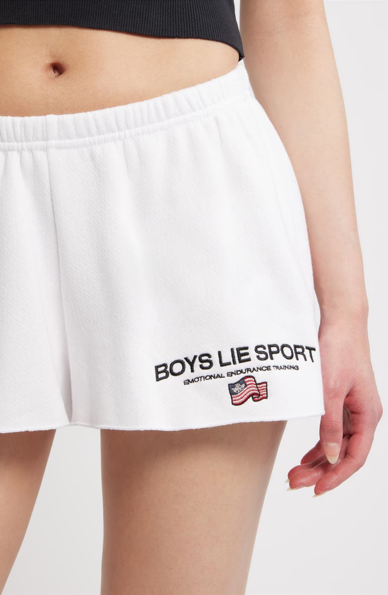 BOYS LIE Kimmy Sport Shorts, Alternate, color, White