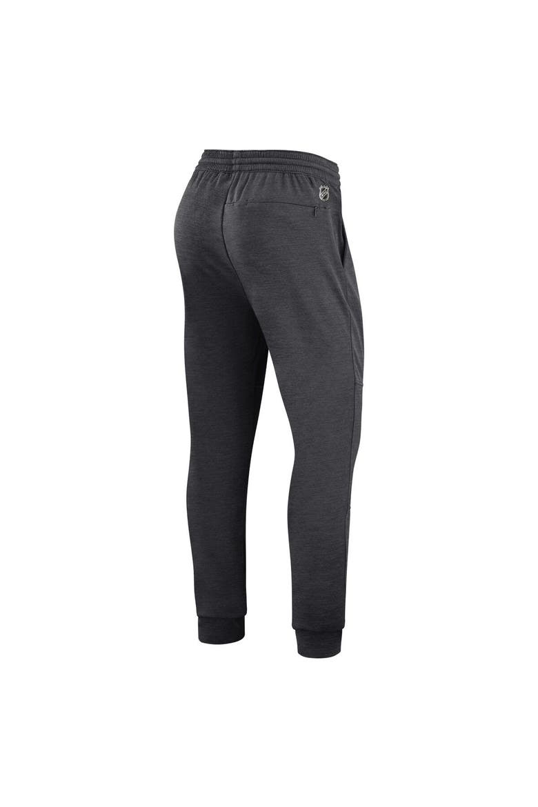 Men's Fanatics Branded Heather Charcoal Philadelphia Flyers Authentic Pro Road Jogger Sweatpants, Alternate, color, Heather Charcoal