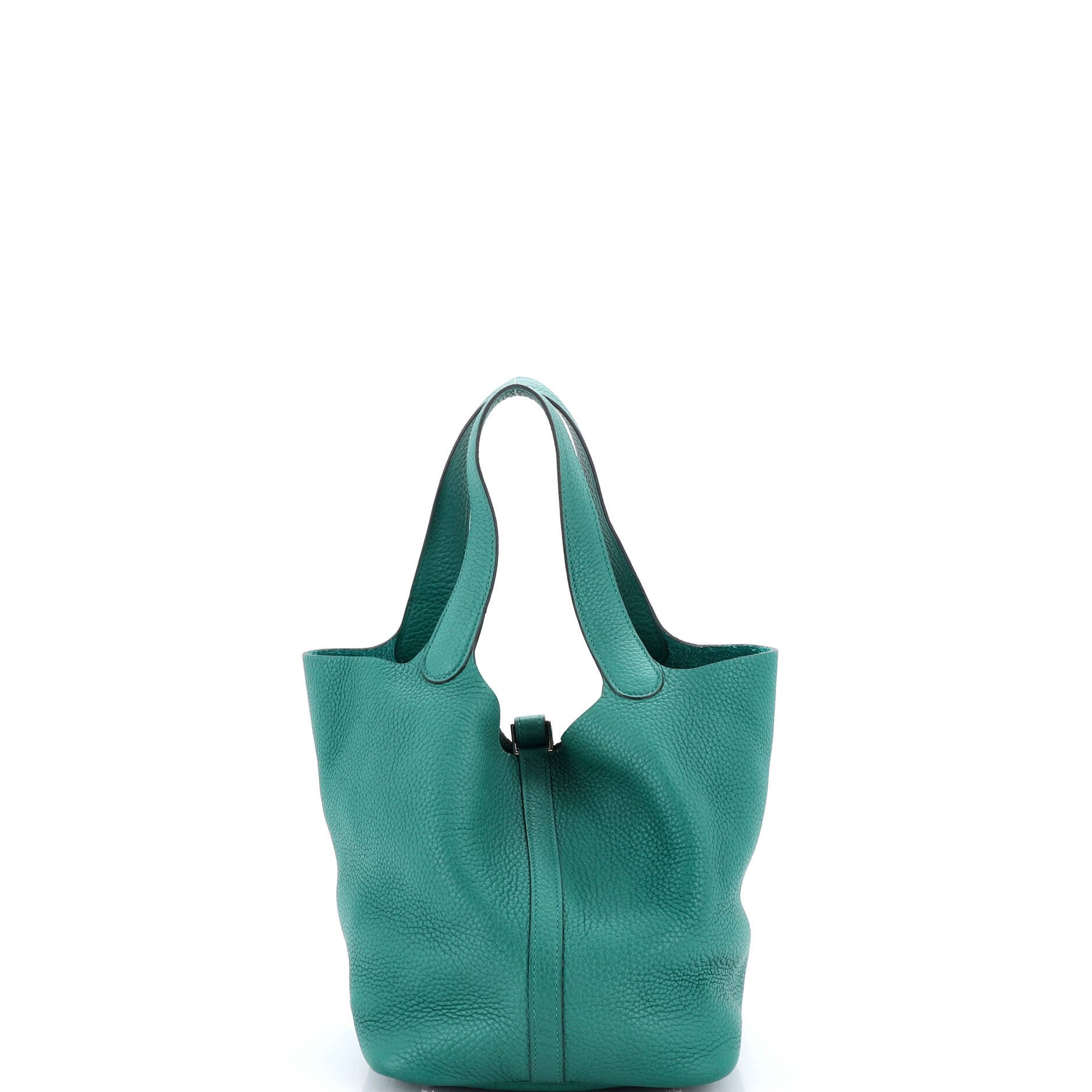 Pre-Owned Hermes Picotin Lock Bag Clemence MM, Alternate, color, Vert Vertigo