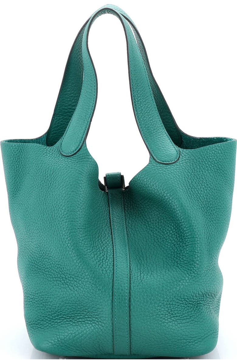 Pre-Owned Hermes Picotin Lock Bag Clemence MM, Alternate, color, Vert Vertigo