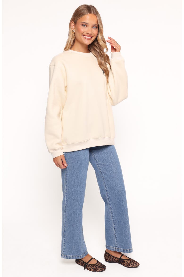 Flower Market Graphic Sweatshirt, Alternate, color, CREAM