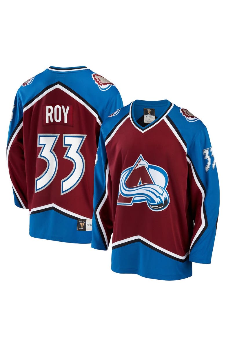 FANATICS Men's Fanatics Branded Patrick Roy Burgundy Colorado Avalanche Breakaway Retired Player Jersey, Main, color, 