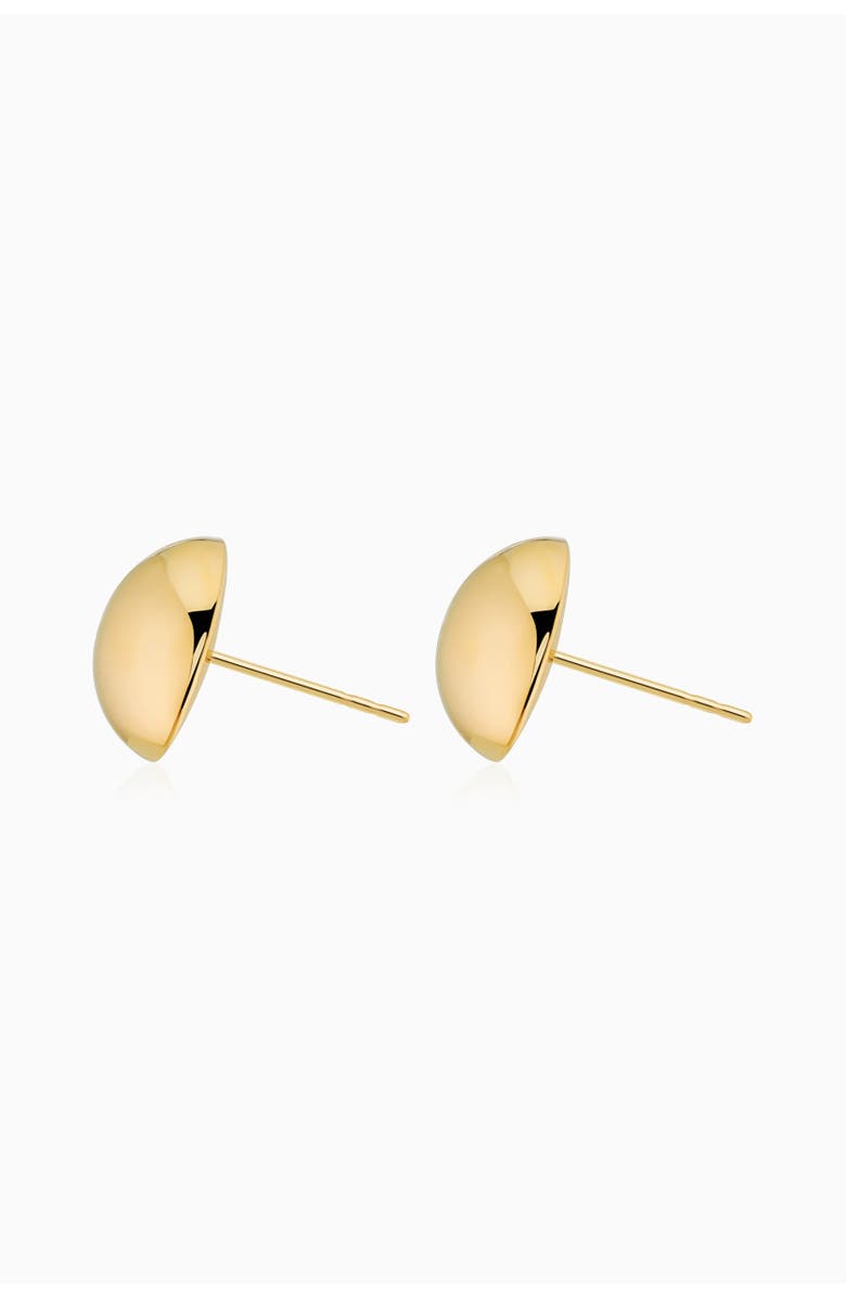 Oradina 14K Yellow Gold Buttoned Up Large Studs, Alternate, color, Yellow Gold