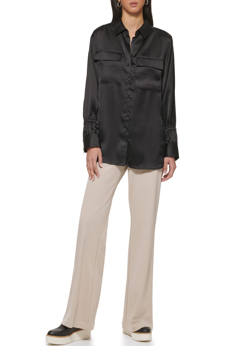 DKNY Long Sleeve Button-Up Shirt, Alternate, color, 