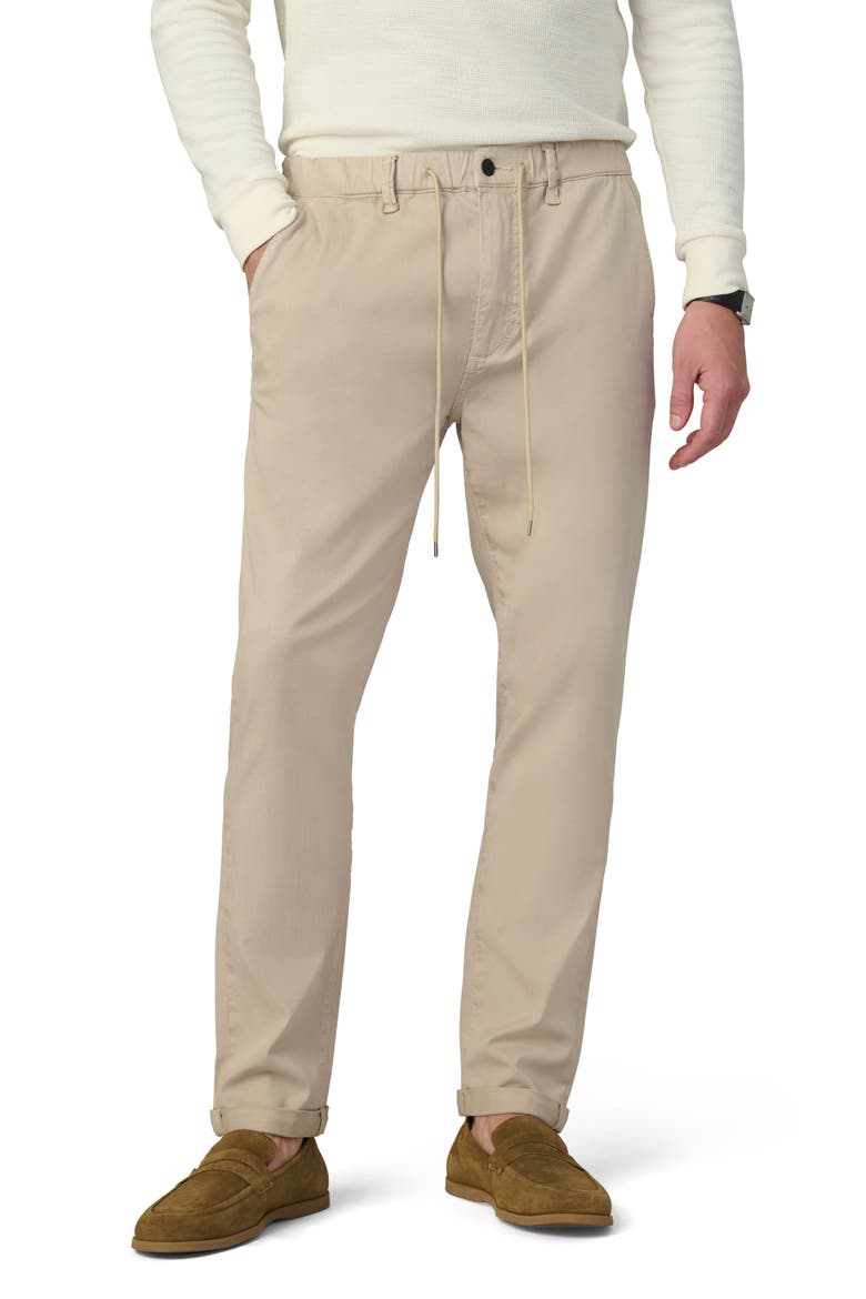 The Laird Slim Fit Drawstring Waist Pants, Main, color, COBBLESTONE