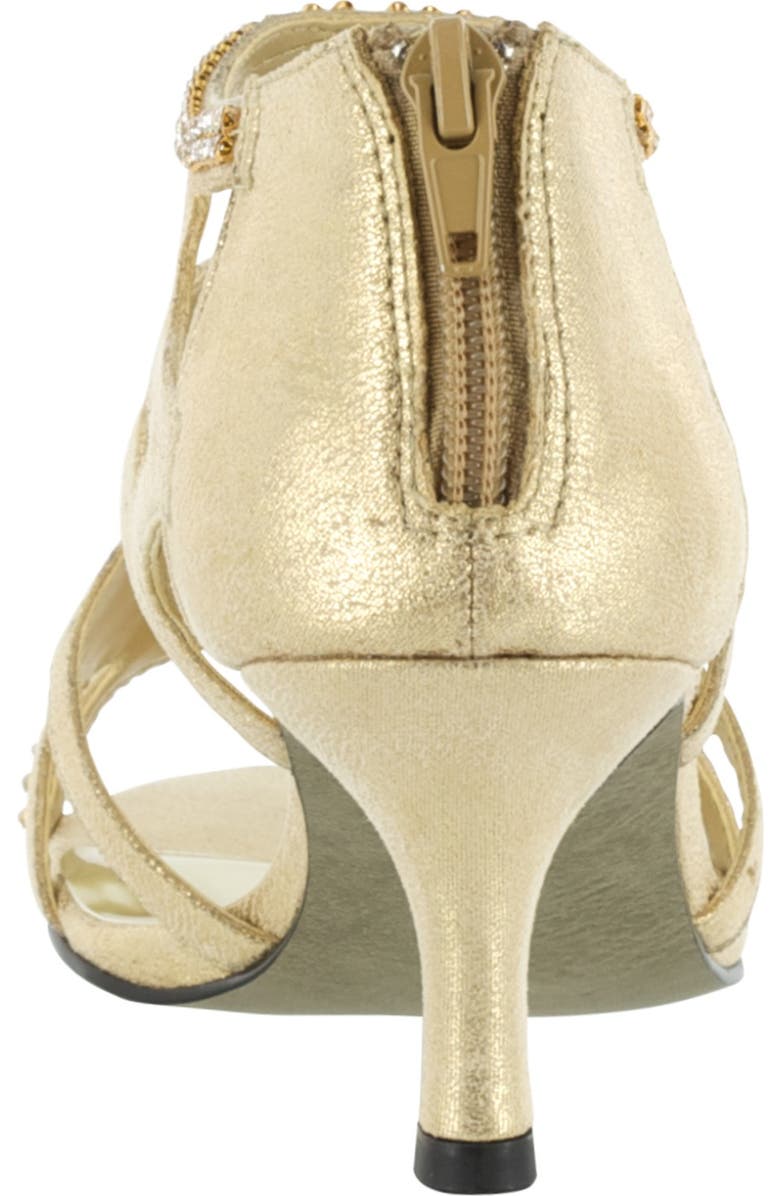 EASY STREET Flattery Cage Pump - Multiple Widths Available, Alternate, color, Gold