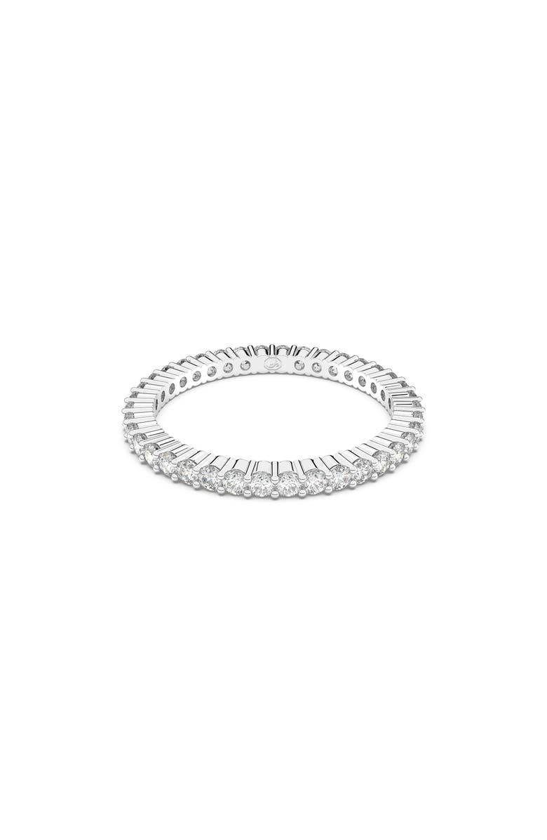 Swarovski Matrix Band Ring, Alternate, color, White/ Silver