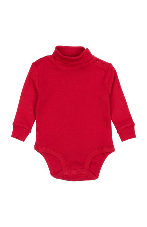 Baby Turtleneck Bodysuit, Cotton Long Sleeve
