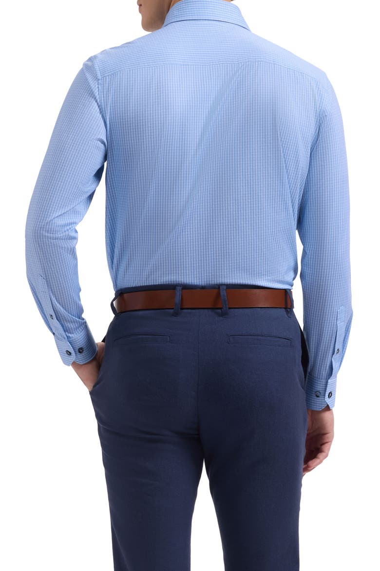 Devon OoohCotton® Plaid Button-Up Shirt, Alternate, color, AIR BLUE