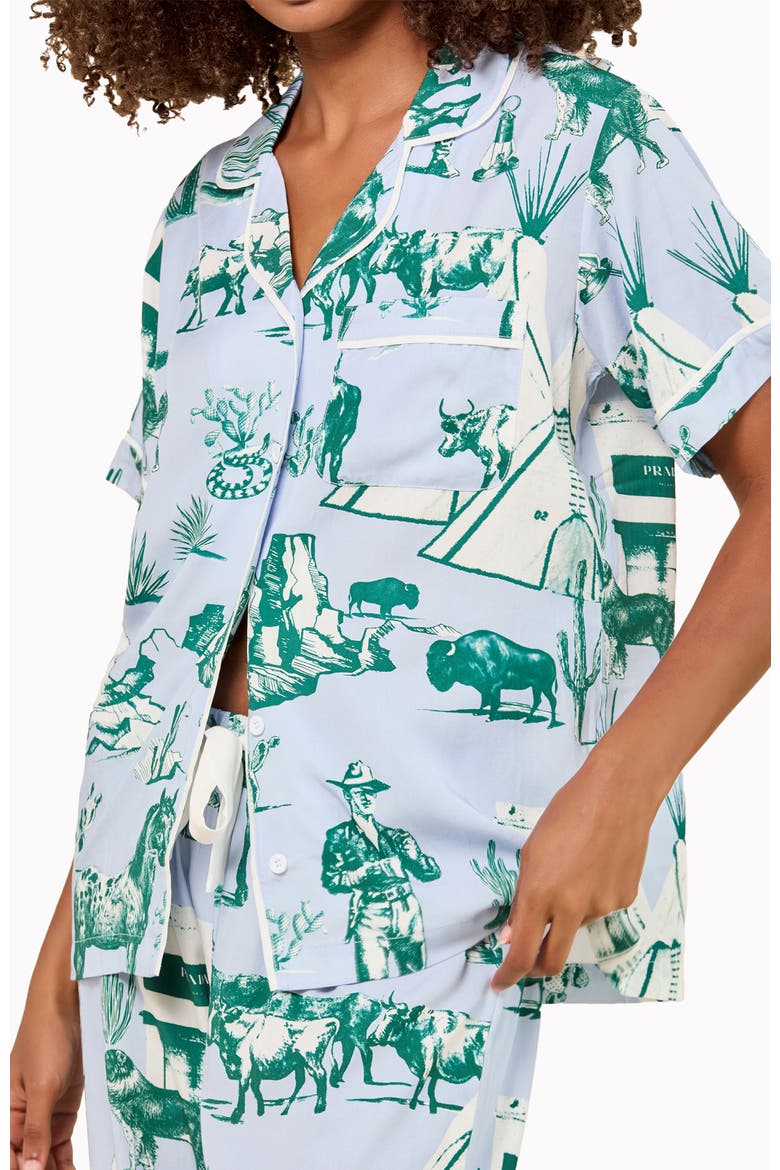 Tree Topper Sleep Shirt, Alternate, color, Light Blue