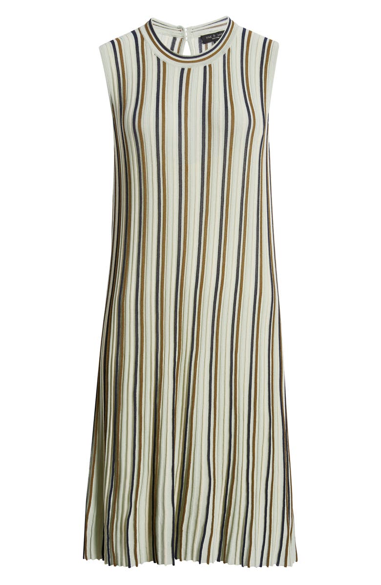 rag & bone Victoria Stripe Rib Shift Dress, Alternate, color, 
