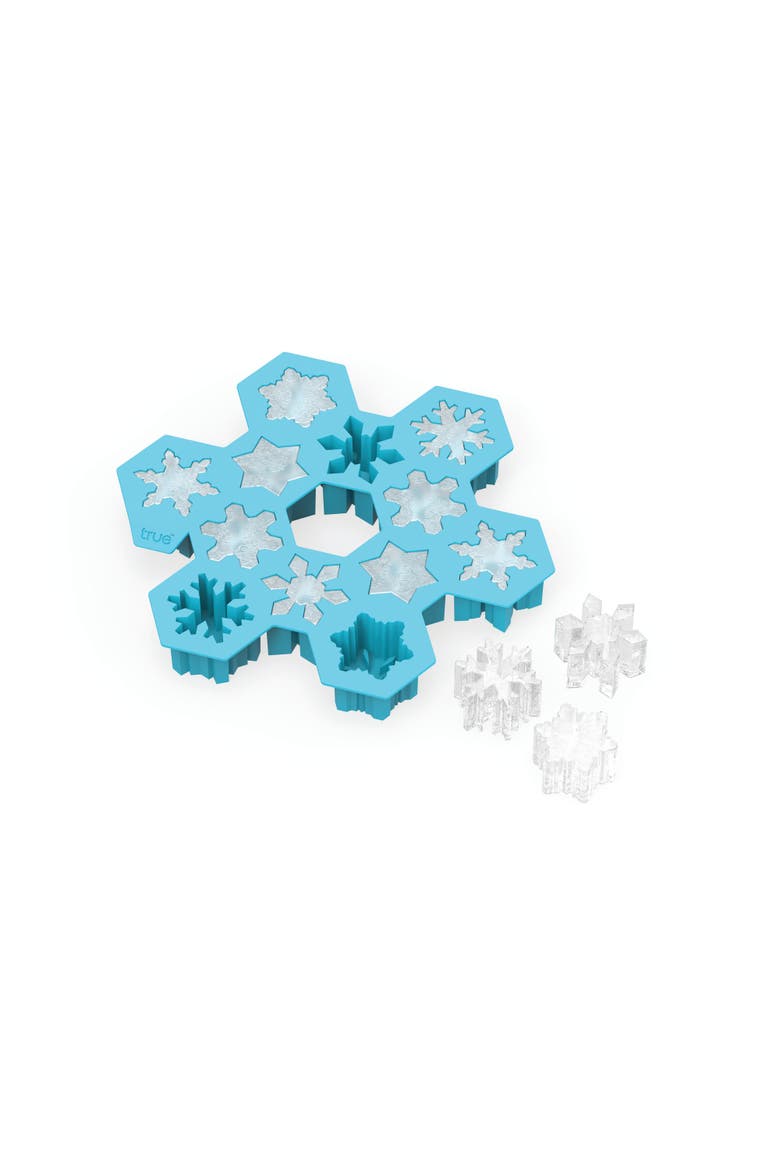 Snowflake Silicone Ice Cube Tray, Main, color, Blue