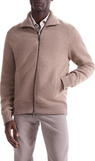 Bugatchi Wool Blend Zip Cardigan