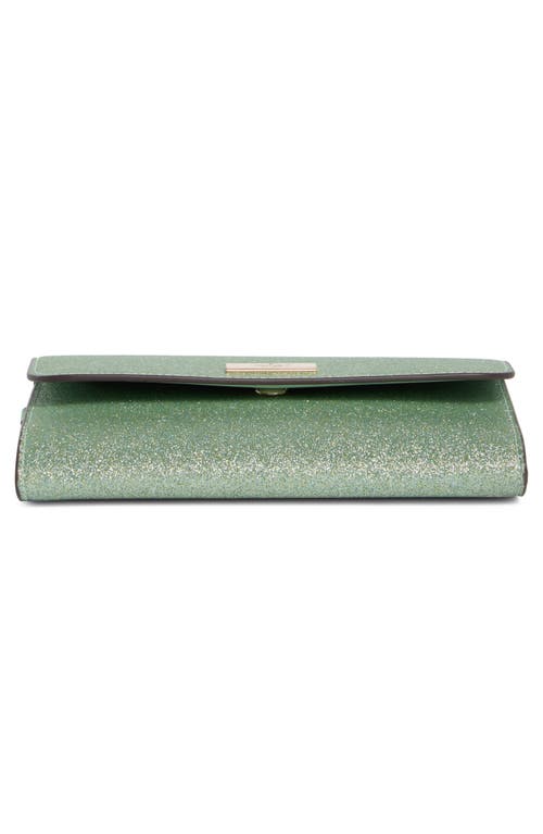 Kate Spade New York Kenzie Glitter Clutch In Blue