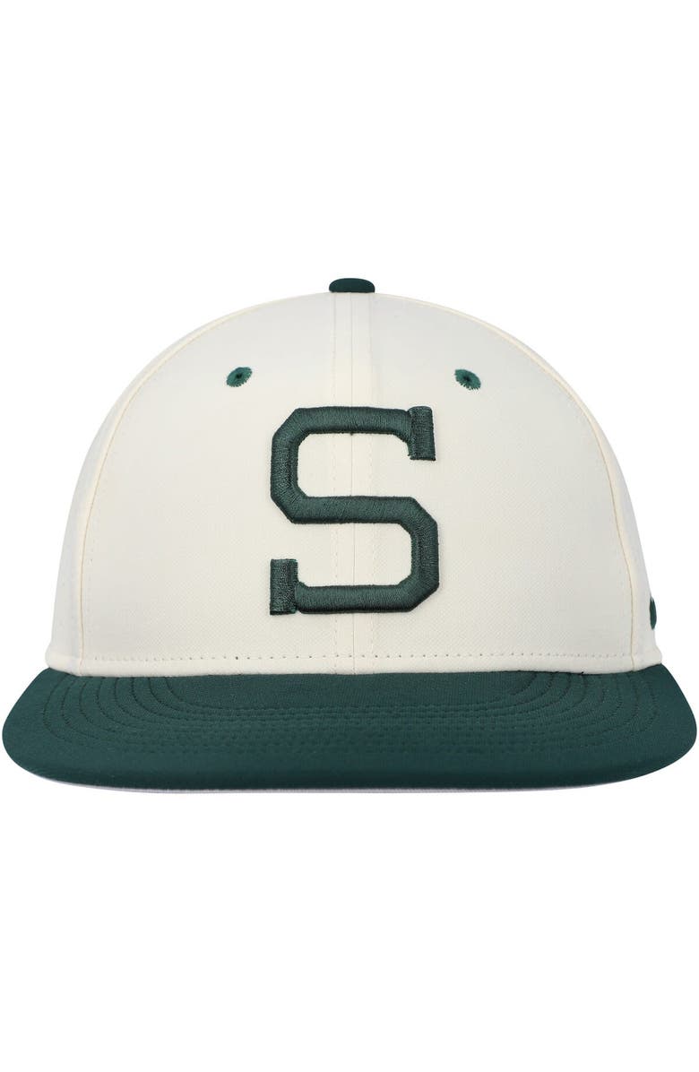 Nike Men's Nike Khaki Michigan State Spartans Aero True Baseball Performance Fitted Hat, Alternate, color, 
