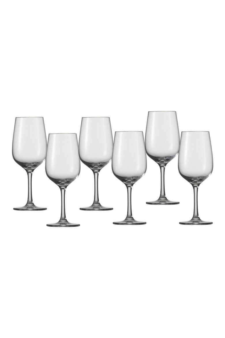 Congresso Set of 6 White Wine Glasses, Main, color, CLEAR
