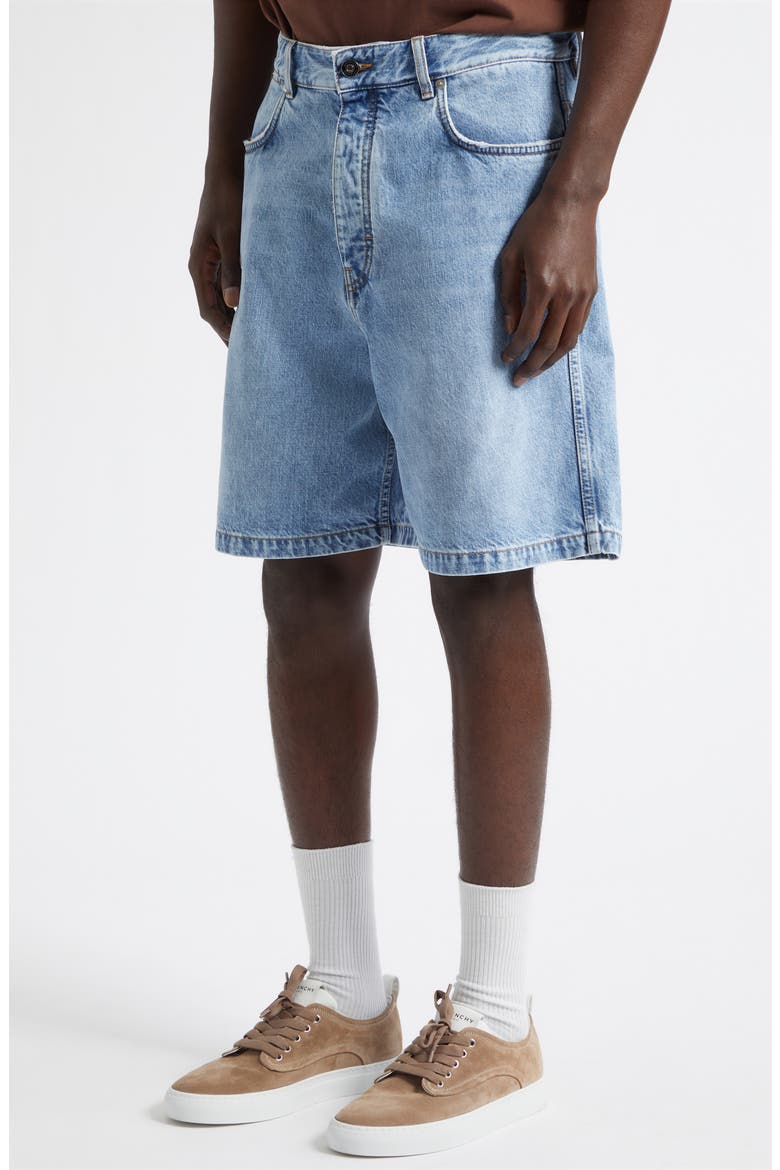 Denim Shorts, Alternate, color, LIGHT BLUE